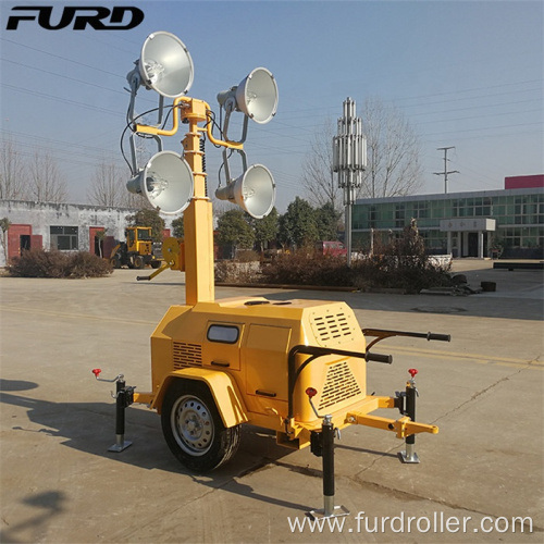 FZMT-400B Trailer Telescopic Light Tower for Night Emergency Lighting